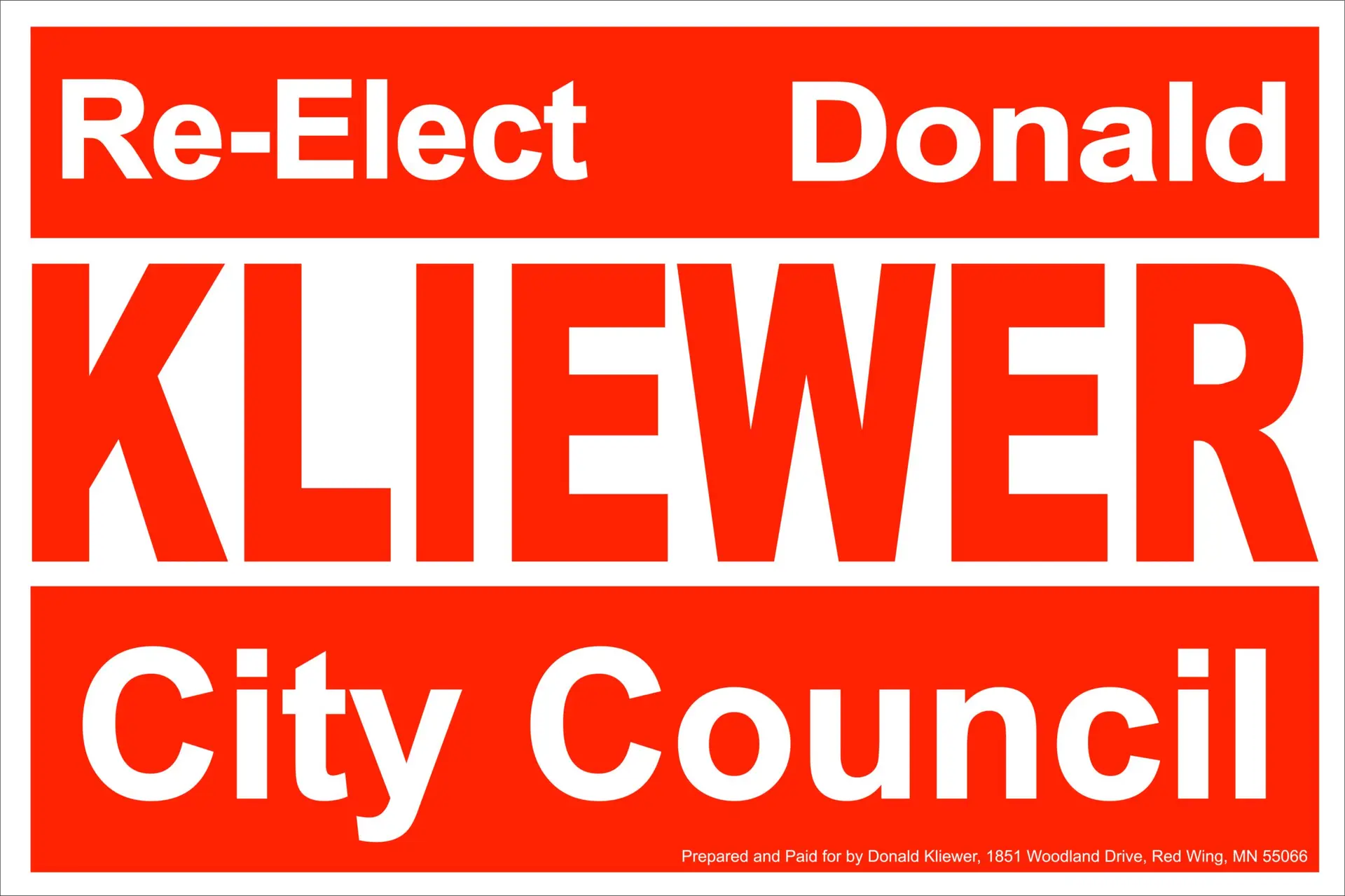 Re-Elect Donald Kliewer for Red Wing City Council